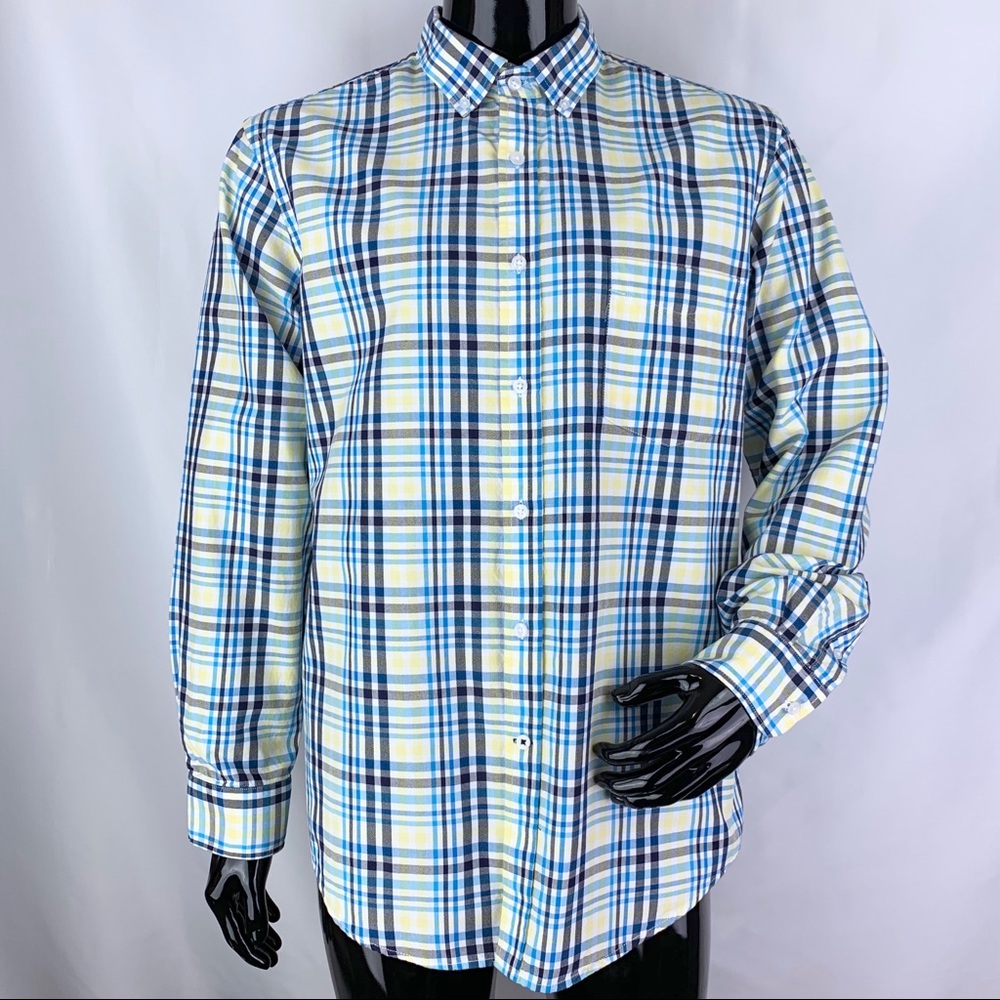 Club Room men’s XL Blue plaid shirt